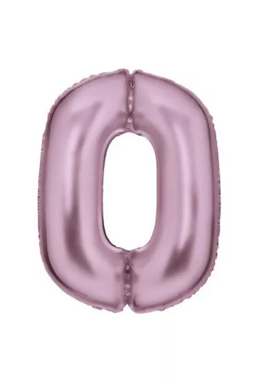 Amscan Balon foliowy cyfra 0 satynowa pastelowy r� 86cm
