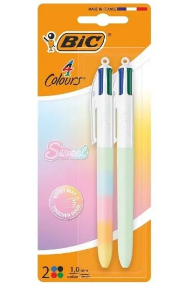 D�ugopis 4 Colors Sweet Pastel 1mm mix 2 szt BIC