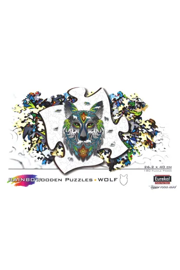 Puzzle drewniane 180 el. Wilk G3