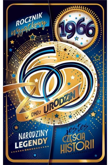 AbCard Kartka okoliczno�ciowa Urodziny 60