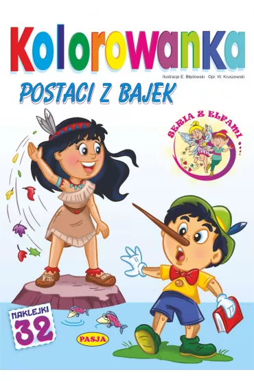 Postaci z bajek. Kolorowanka. Seria z elfami - Ernest B��dowski, W�odzimierz Kruszewski