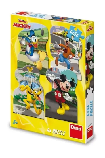 Puzzle 4w1 4x54 Myszka Miki Dino Toys