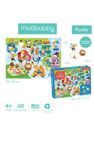 Puzzle sensoryczne z elementami zapachowymi Festiwal smak�w 60 el. 4+ Mudpuppy