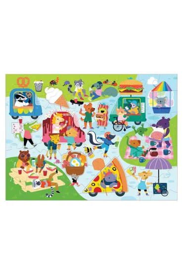 Puzzle sensoryczne z elementami zapachowymi Festiwal smak�w 60 el. 4+ Mudpuppy
