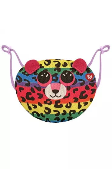 Maseczka Dotty. Wielokolorowy lampart