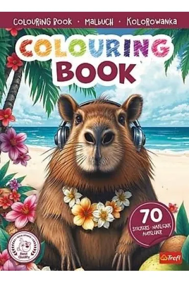 Kapibara 2. Kolorowanka z naklejkami