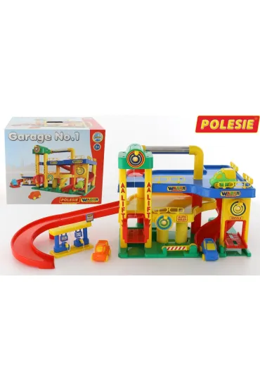 GARAZ Z SAMOCHODAMI AKC 37824 NR1 WADER PUD1 Polesie