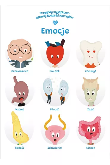 Plakat edukacyjny. Emocje A2