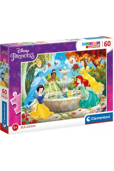 Puzzle 60 el. SuperColor. Ksi�niczki Clementoni