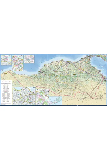 High Atlas Morocco trekking map 1:100 000 laminat 2024