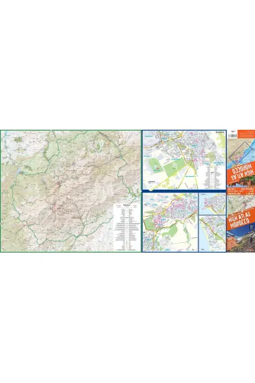 High Atlas Morocco trekking map 1:100 000 laminat 2024
