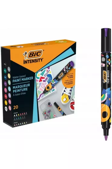 Bic Markery akrylowe Intensity Classic pastel 20 szt.