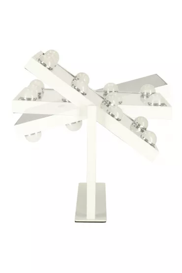 Lusterko do makija�u kosmetyczne pod�wietlane 9 LED Hollywood z 9 �ar�wkami USB 25 x 30 cm
