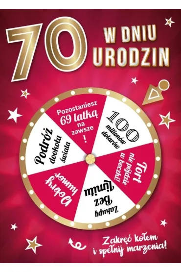 Armin Style Karnet Urodziny 70