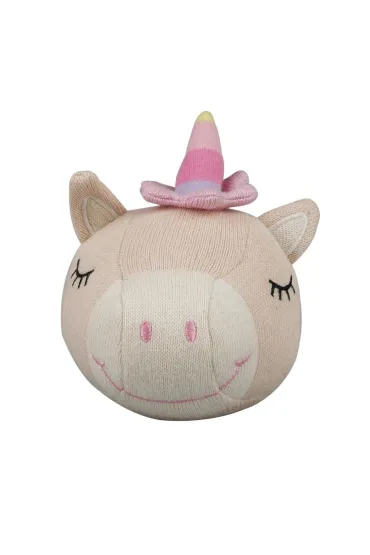 Pi�ka we�niana z grzechotk� Jednoro�ec Barbo Toys