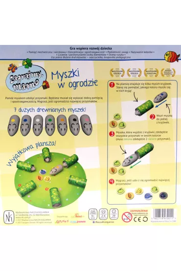 Zagrajmy, mamo. Myszki w ogrodzie. Gra planszowa - Jacques Zeimet