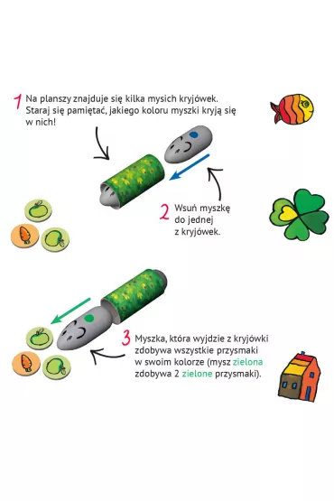 Zagrajmy, mamo. Myszki w ogrodzie. Gra planszowa - Jacques Zeimet