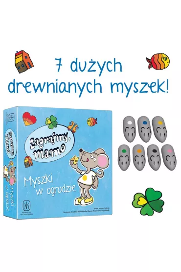Zagrajmy, mamo. Myszki w ogrodzie. Gra planszowa - Jacques Zeimet