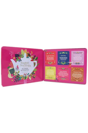 English Tea Shop Organic Zestaw herbat i herbatek codziennych w puszce (the ultimate - 6 smak�w) 36 x 1,91 g Bio