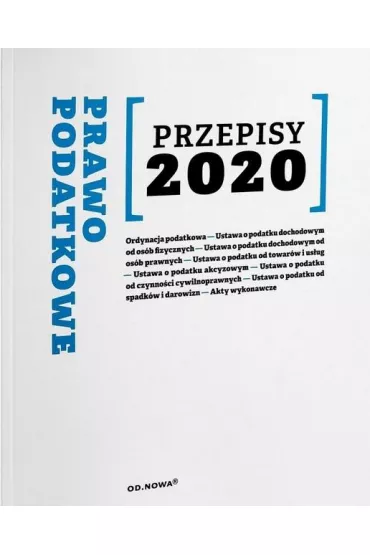 Prawo Podatkowe Przepisy 2020 - Anna Prus