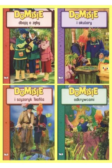 ZESTAW 4: Domisie: dbaj� o z�by + okulary + scyzoryk Teofila + odkrywcami