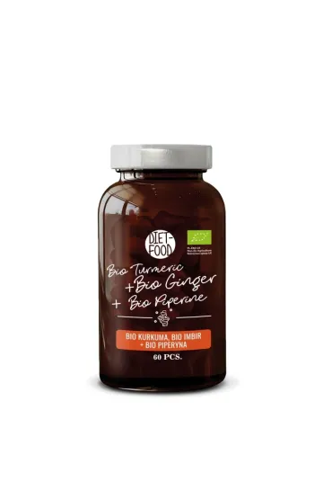 Diet-Food Kurkuma Imbir Piperyna 500 Mg suplement diety 60 tab. Bio