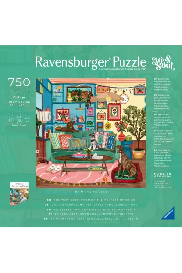 Puzzle 2D 750 el. Art&Soul Szcz�liwe Miejsca Ravensburger