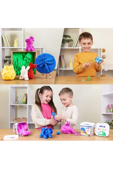 Okto Zestaw lekkiej powietrznej ciastoliny bialy 910ml
