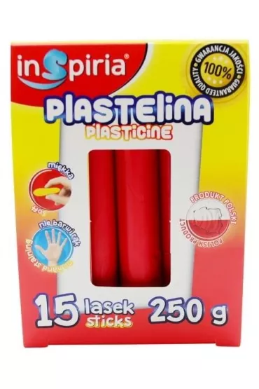 InSpiria Plastelina czerwona 250g