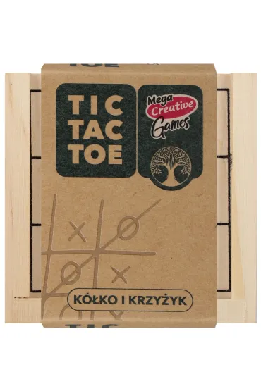 Gra K�ko i Krzy�yk drewniane kostka Wood MEGA CREATIVE 552136