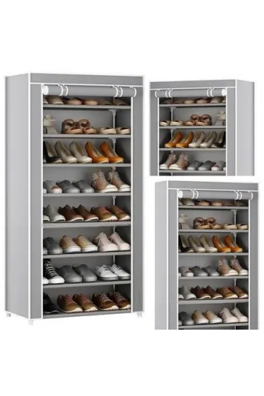 LeanToys Organizer 8-poziomowy na buty os�ona szara