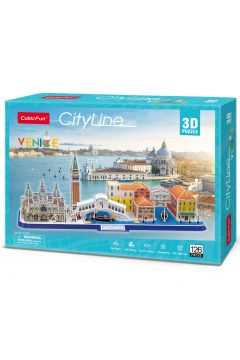 Puzzle 3D Cityline Wenecja Cubic Fun