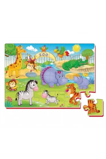 Puzzle piankowe 24 el. Zabawne obrazki. ZOO Roter Kafer