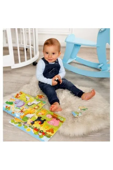 Puzzle piankowe 24 el. Zabawne obrazki. ZOO Roter Kafer