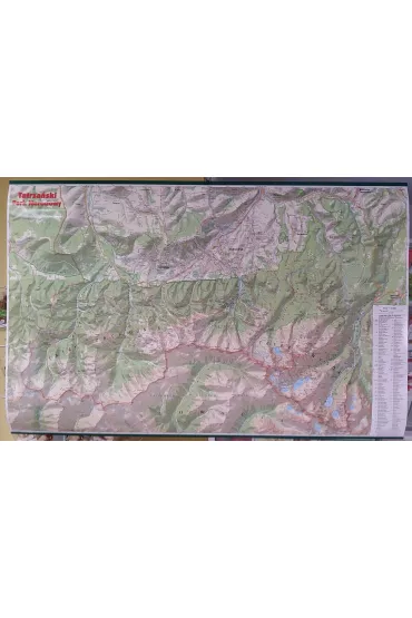 Tatrza�ski Park Narodowy. Mapa �cienna 1:30 000