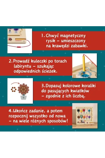 Labirynt magnetyczny Pracowita Pszcz�ka 36 m+ Top Bright