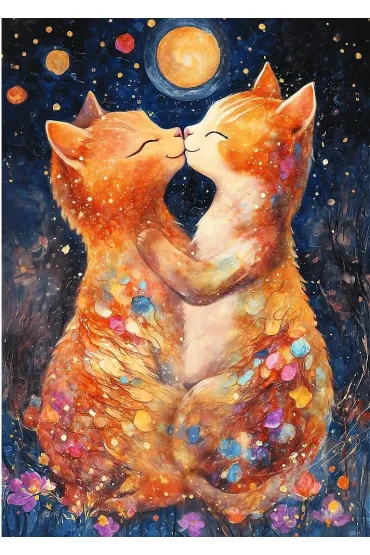 Puzzle 500 el. Poca�unek w �wietle ksi�yca Trefl