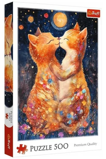 Puzzle 500 el. Poca�unek w �wietle ksi�yca Trefl
