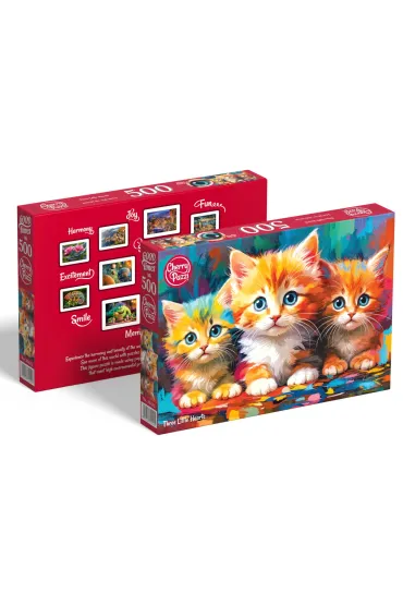 Puzzle 500 el. Three Little Hearts CherryPazzi
