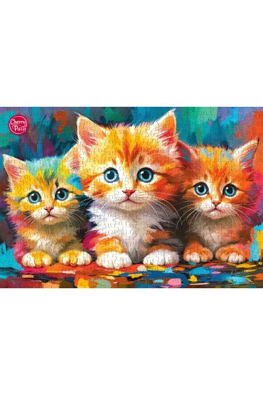 Puzzle 500 el. Three Little Hearts CherryPazzi