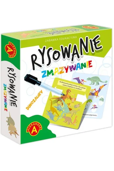 Rysowanie zmazywanie. Dinozaury Alexander