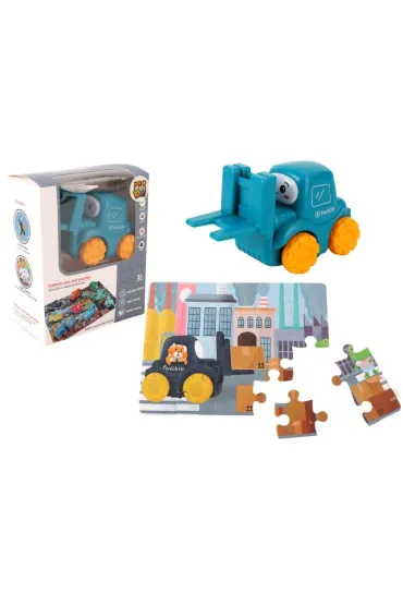 Auto puzzle 20 el. Przygoda drogowa - widlak Pro Kids