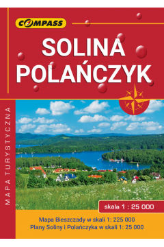 Mapa turystyczna Solina, Polaczyk, Bieszczady 1:25000