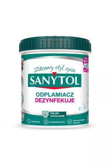 Sanytol Odplamiacz. Dezynfekuje i usuwa nieprzyjemne zapachy 450 g