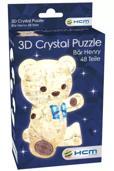 Puzzle 3D 48 el. Crystal Mi� Henry br�zowy Bard Centrum Gier