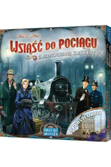 Wsi��� do Poci�gu. Kolekcja Map 5. Zjednoczone Kr�lestwo i Pensylwania - Alan R. Moon