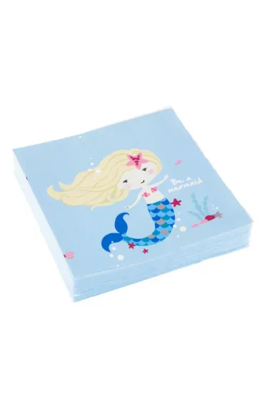 Amscan Serwetki Be a Mermaid 33x33 cm