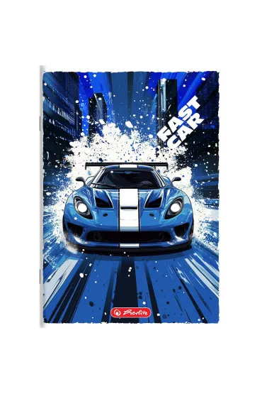 Herlitz Zeszyt A5 Crazy Fast Car dwie linie 16 kartek
