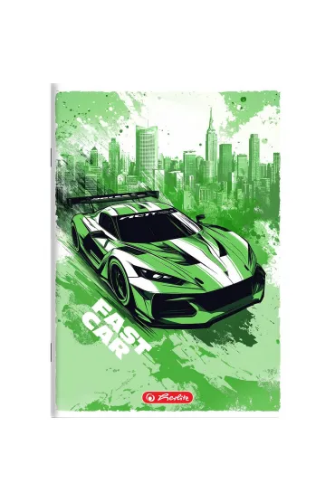 Herlitz Zeszyt A5 Crazy Fast Car dwie linie 16 kartek