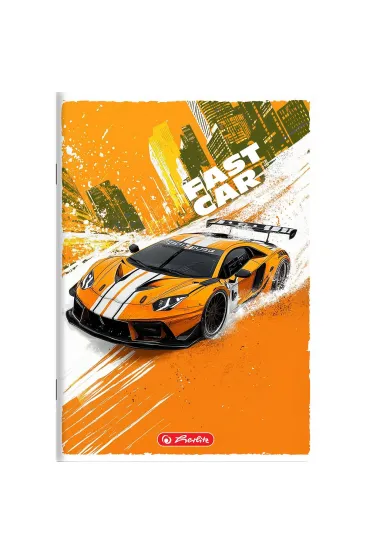 Herlitz Zeszyt A5 Crazy Fast Car dwie linie 16 kartek